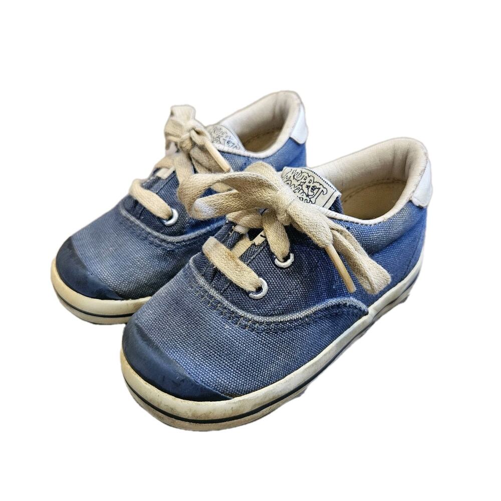 Vtg Muppet Babies Sneakers Toddler Size 5.5 Tennis Shoes Lace Up 1987 80s